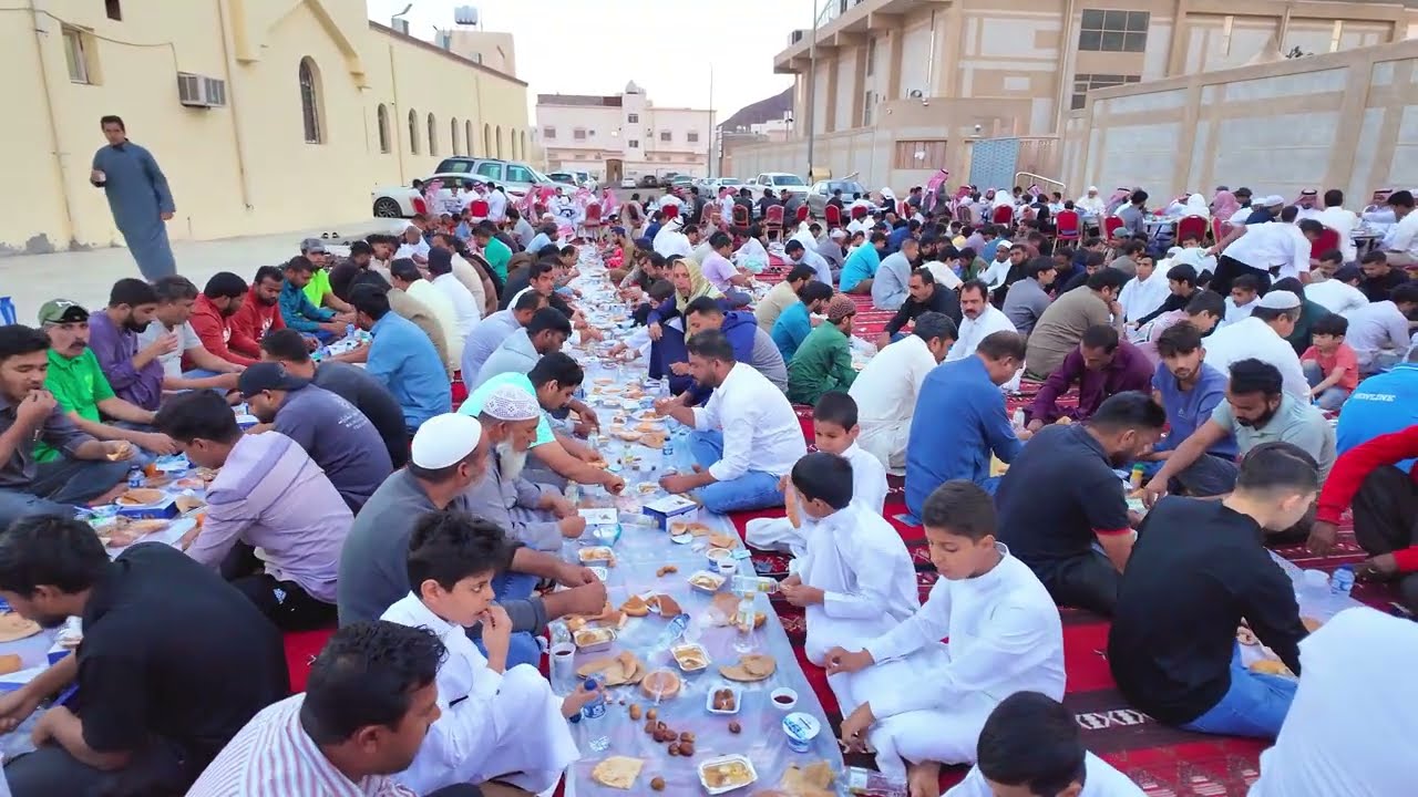 الإفطار الجماعي في حي الجابرة بالمدينة المنورة حي التلال اليوم السبت 11 رمضان 🌙 1447 هجرية