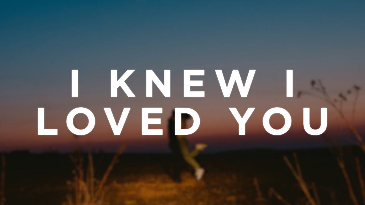Savage Garden - I Knew I Loved You (Lyrics)