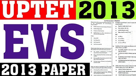 UPTET 2013 PAPER SOLUTION|UPTET2013 EVS PAPER SOLUTION|UPTET PREVIOUS YEAR EVS PAPER SOLVE|CAREERBIT