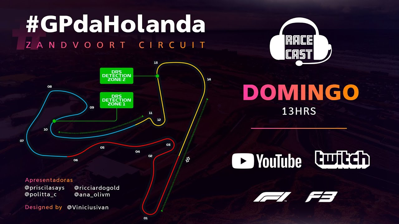 LIVE PÓS-CORRIDA | FÓRMULA 1 E FÓRMULA 3 #GPDAHOLANDA