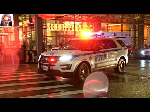 nypd-ford-police-interceptors-responding-lights-and-sirens-manhattan