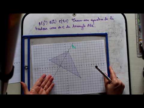 Vidéo: Comment écrire Les équations Des Côtés D'un Triangle