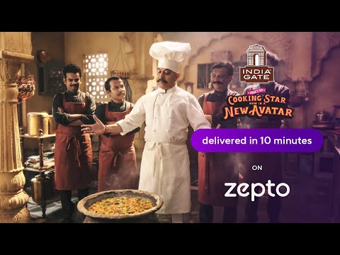 India ka cooking star, now on Zepto - India Gate Basmati in 10 minutes