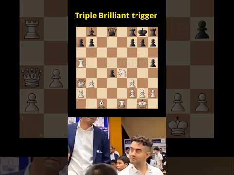 Triple Brilliant move | Chess tactics