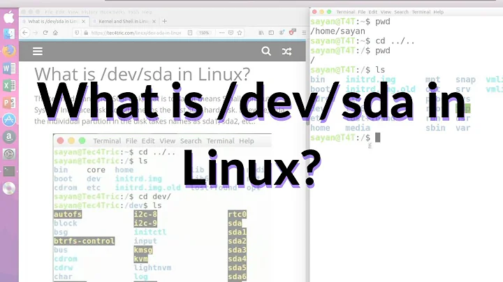 What is /dev/sda in Linux - Tec4Tric