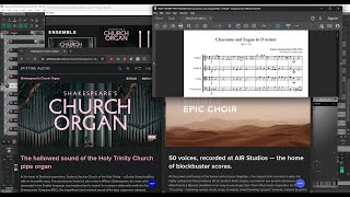 Chaconne and Fugue in D minor, BWV 1178 JS Bach (1685-1750) Organ & Choir (DAW)