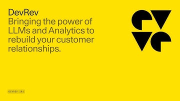DevRev AgentOS | Bringing the power of LLMs and Analytics to rebuild your customer relationships.