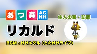 【 あつ森 】 リカルド の家(部屋)の中はこんな感じ / BGM:けけメタル(とたけけライブ フルver.)【 あつまれどうぶつの森 】