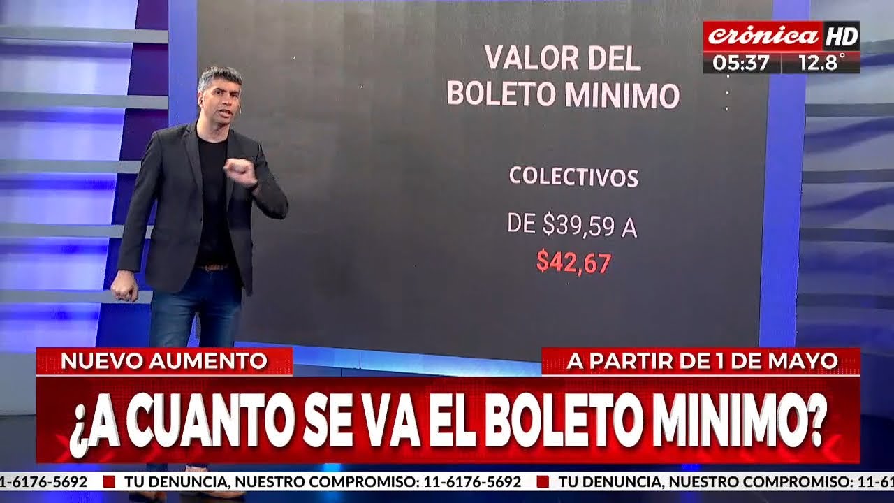 Golpe al bolsillo: vuelve a aumentar el transporte público - YouTube