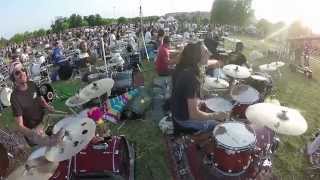 Rockin&#39;1000 Learn To Fly - Foo Fighters | Lorenzo Setti Drum Cam