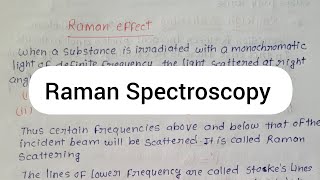Raman Spectroscopy