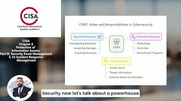 CISA 5.16 Incident Response Management