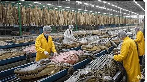 Inside the Crocodile-Leather Factory: From Farm to Luxury Item (Full Process)