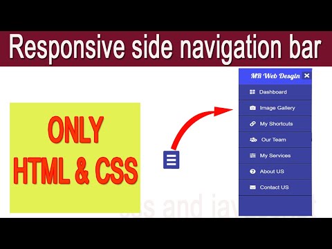 Responsive Sidebar Navigation