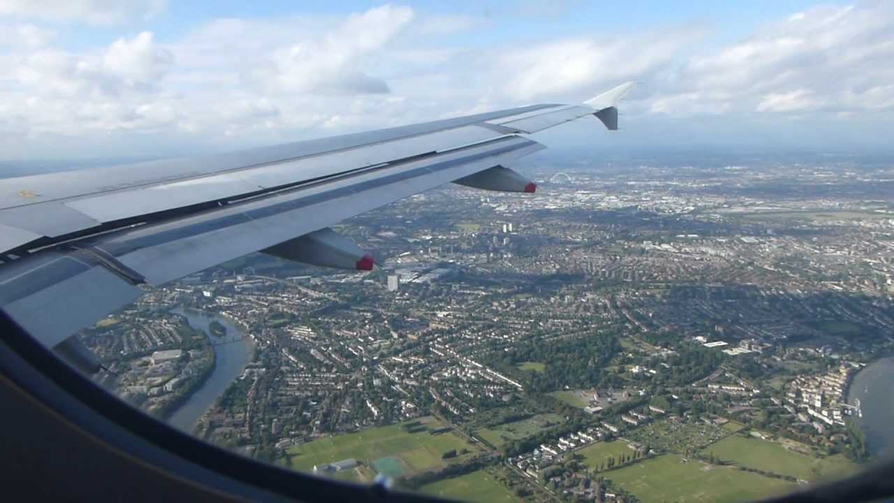 The most wonderful landing at London Heathrow Terminal 3 with British Airways A320 in FULL HD