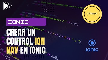 [PASO A PASO] Crear ION NAV en IONIC desde CERO, IONIC Tutorial