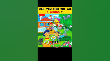 Can You Spot The All 6 Hidden Words ? | Test Your Eyes Riddles & Puzzles #shorts #viral #paheliyan