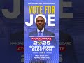 LET'S END THE STATUS QUO - VOTE FOR JOE