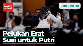 Momen Susi Peluk Putri dan Cium Tangan Ferdy Sambo di Persidangan