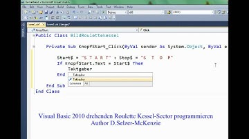 Visual Basic 2010  mehrere drehendes Roulette Kesselband programmieren SelMcKenzie Selzer-McKenzie