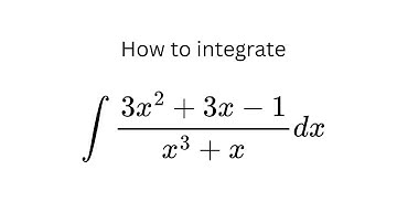 What is this integral? Using partial fraction decomposition