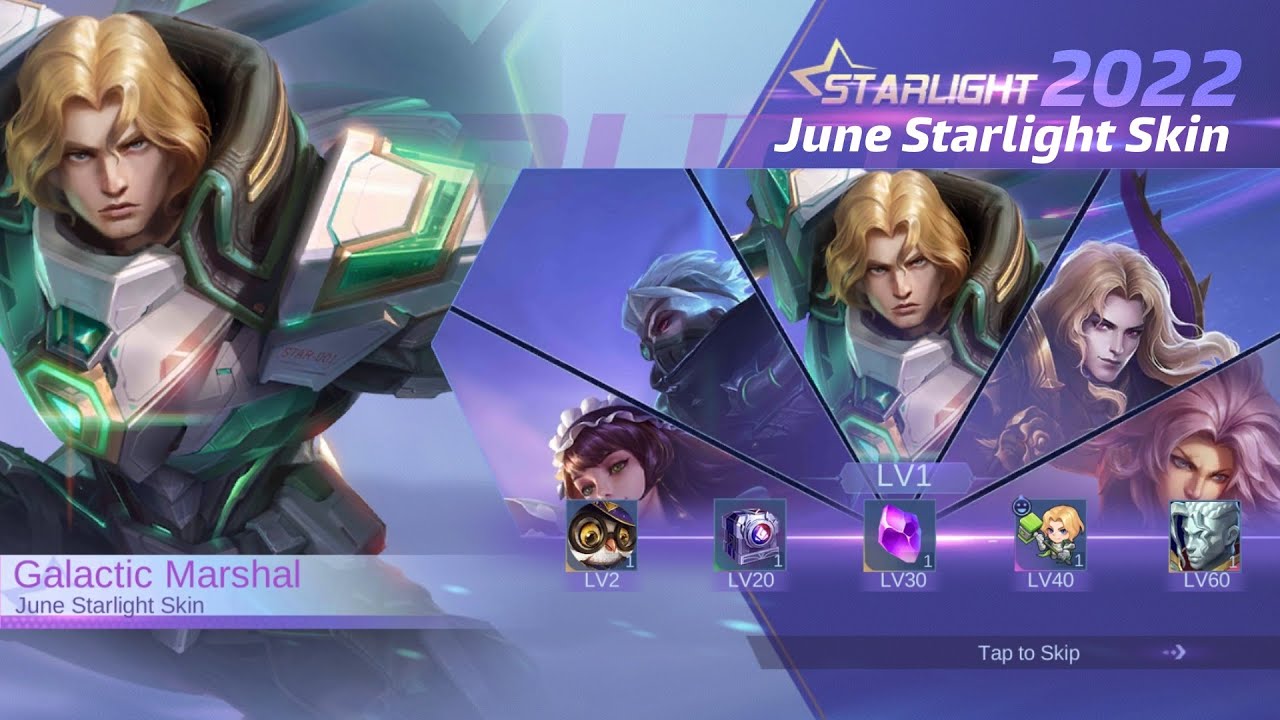JUNE STARLIGHT SKIN 2022 - ALL REWARDS IN JUNE STARLIGHT SKIN | ML LEAKS 2022