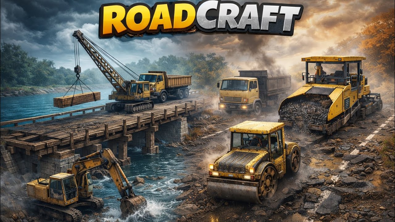 Строеж на мост и ремонт на кален път | Bridge Construction & Muddy Road Repair 