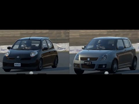 GT6】 日産 マーチ 12SR '07,スズキ スイフトスポーツ '05【B