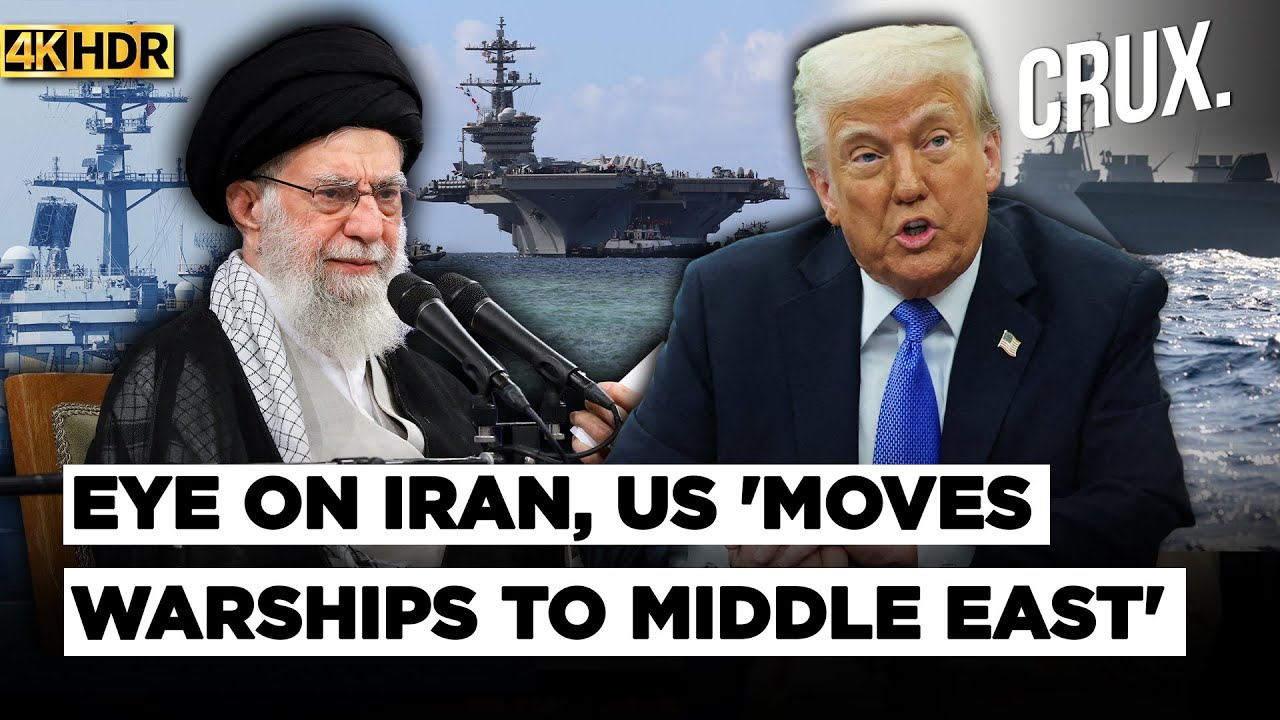 “All Options on Table” US ‘Moves Aircraft Carrier, Warships Toward Middle East’ Amid Iran Unrest |4K