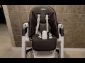 How to remove the straps and cover of a Peg Perego Siesta High Chair