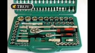 TROY 26102 Lokma Anahtar Takımı 108 Parça, Metrik720P