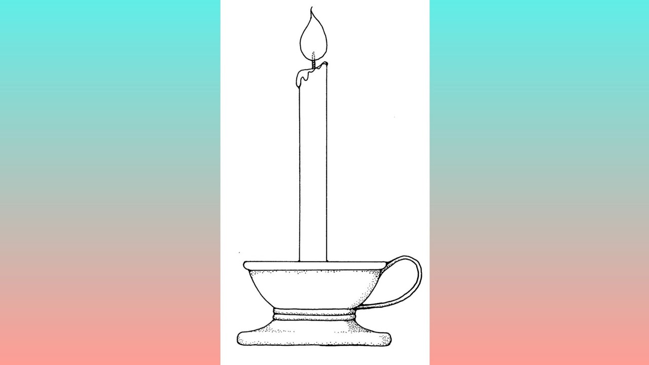 Creative Candle Holder Drawing Ideas | Easy Drawing for Beginners