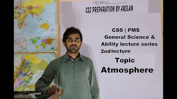 CSS | PMS | General Science & Ability lecture series|EDS| 2nd lecture | Atmosphere