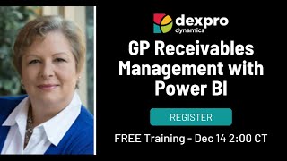 GP Receivables Management with Power BI Training