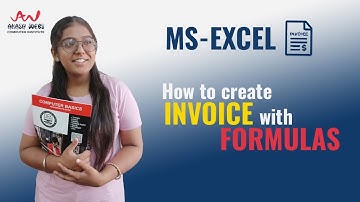 MS- EXCEL | Invoice creation with formulas | Akash Webs Computer Institute | Kamalpreet kaur