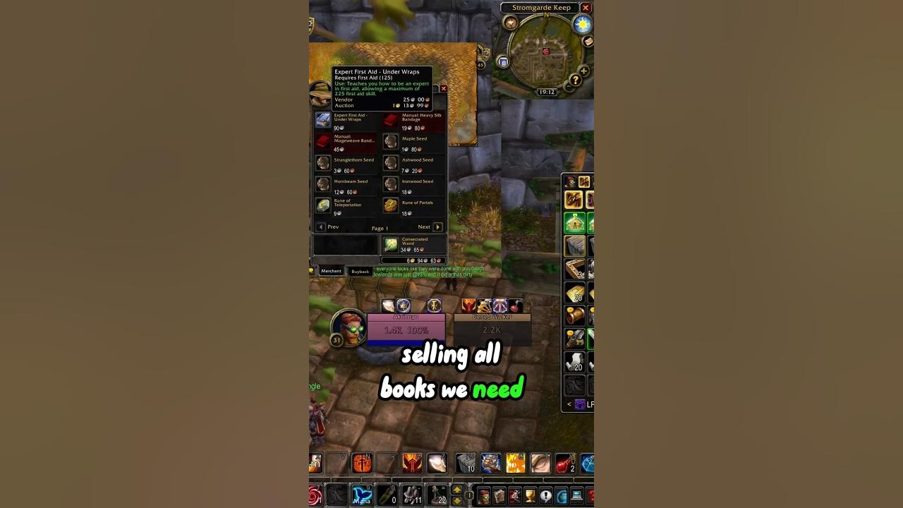 How to be Expert First Aid 150225 as alliance (WoW Classic HC Guide) 