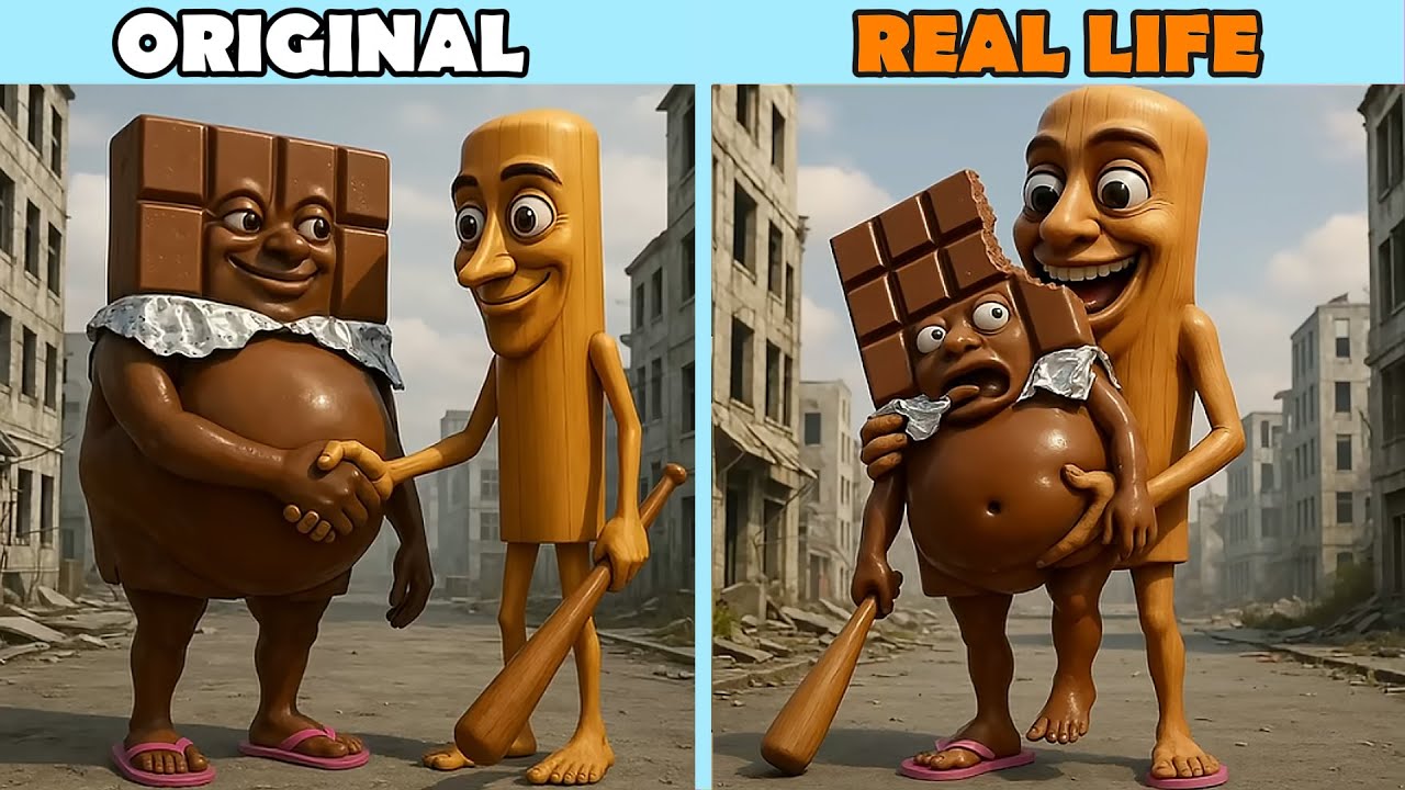 Brainrot memes when they eat each Other | Brainrot Original vs Real life | Brainrot Animation