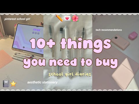 🖇🎀 10+ BACK TO SCHOOL ESSENTIALS you *NEED* 🌸 stationery, notebooks + study must haves | highschool