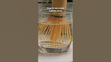 How to use a new matcha whisk 🌱🌱 #matchalover #matcha #matchawhisk