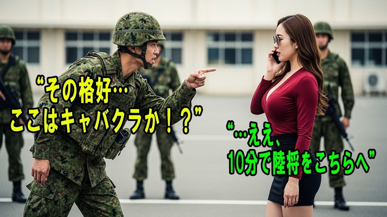 陸自特殊部隊の甥に面会に行った25歳の叔母が、エリート幹部から受けた屈辱。だが彼女の一本の電話が、陸将をヘリで現場に緊急出動させた… #感動の物語 #AIストーリー