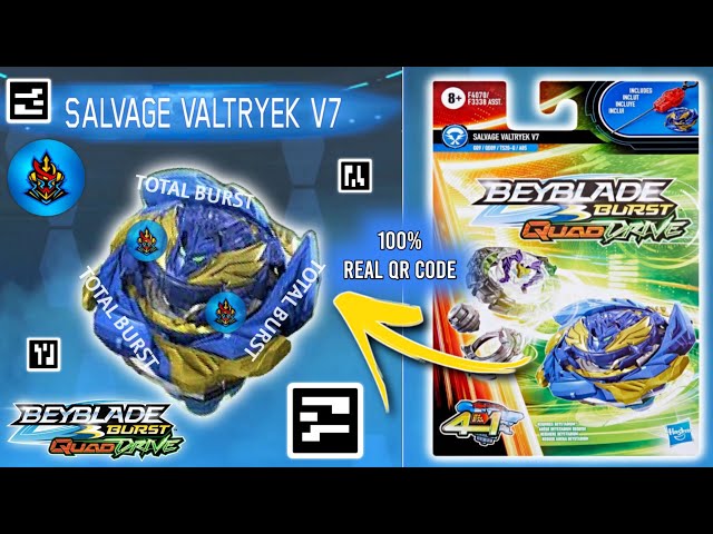 SALVAGE VALTRYEK V7 QR CODE Beyblade Burst Quad Drive QR Codes BEYBLADE  BURST APP SALVAGE VALTRYEK 