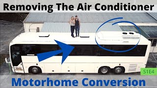 Bus Conversion  Removing the Air Conditioner  S1 E4