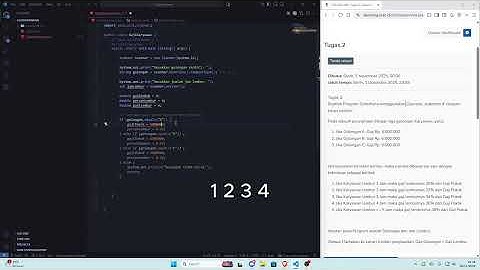 Tugas 2 Algoritma Pemrograman - Program Sederhana menggunakan Operator dan statemen IF