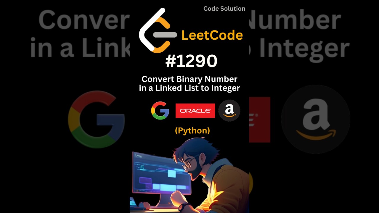 #1290 LeetCode [Convert Binary Number in a LinkedIn List to Integer] using Python🐍. #codesolution