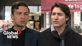 'Shame': Trudeau responds to Poilievre remark that female spaces should be 'exclusively for females'