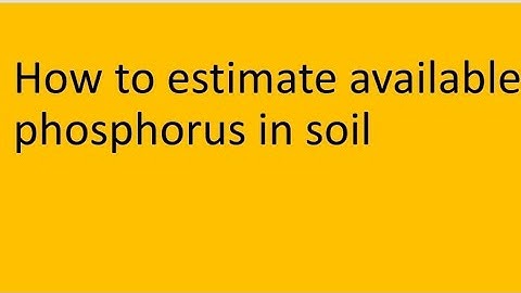 # How to estimate Available phosphorus in soil #agriculture collge Jagitial#soil testing #farmer