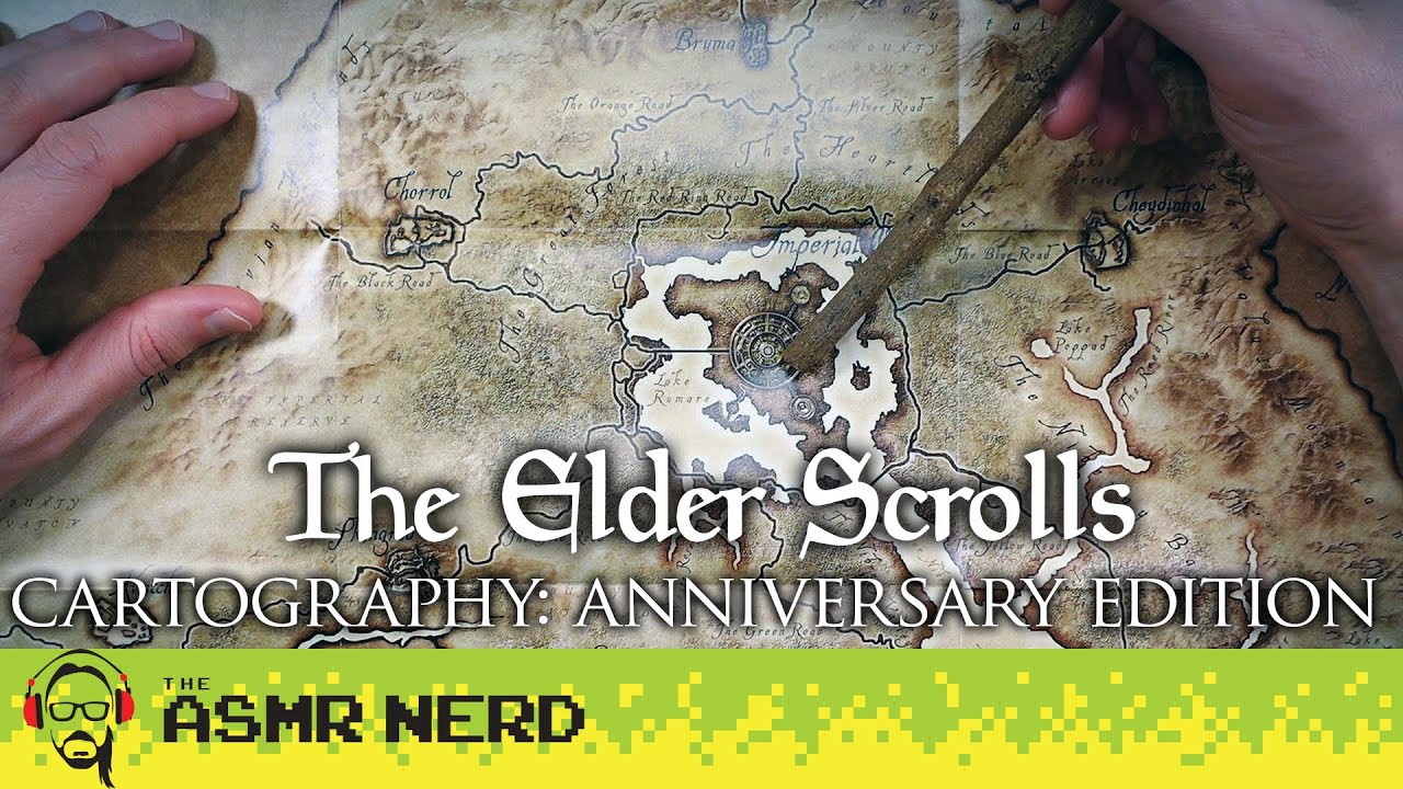 Soft-Spoken ASMR | Elder Scrolls Maps: Anniversary Edition! [tracing, pointing, soft speaking]