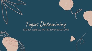 Datamining Modul 4 dan 5