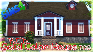 The Sims 4: SpeedBuild - SOLID COLOR CHALLENGE (NO CC)