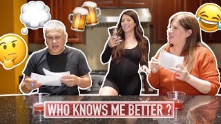 WHO KNOWS ME BETTER MOM VS DAD *HILARIOUS*